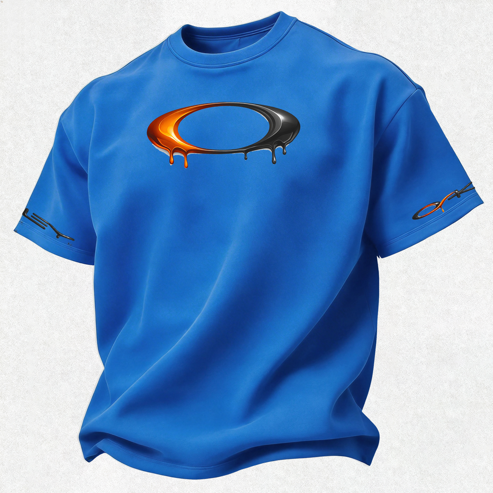 Youth Street Style Printed Oversized Unisex T-shirt Image - 35