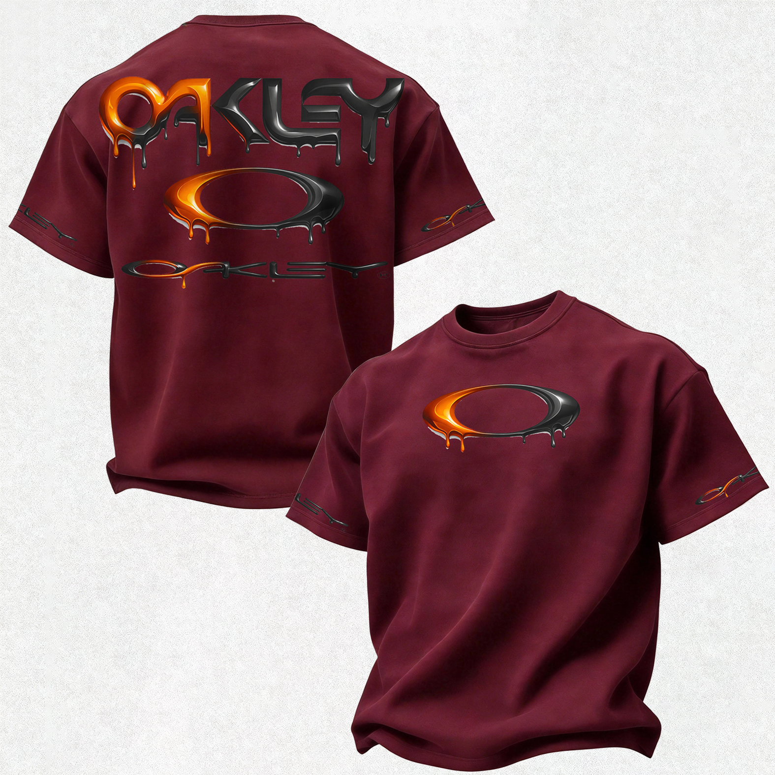 Youth Street Style Printed Oversized Unisex T-shirt Image - 31