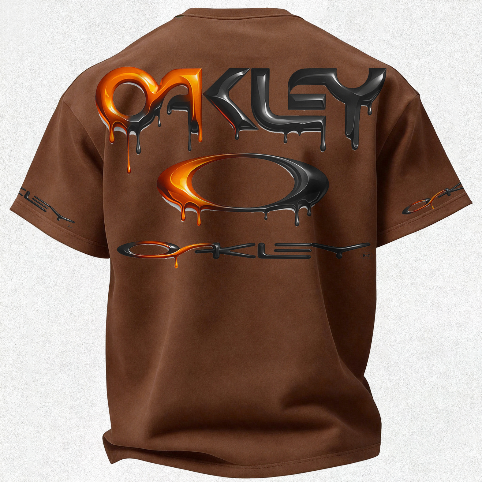 Youth Street Style Printed Oversized Unisex T-shirt Image - 42