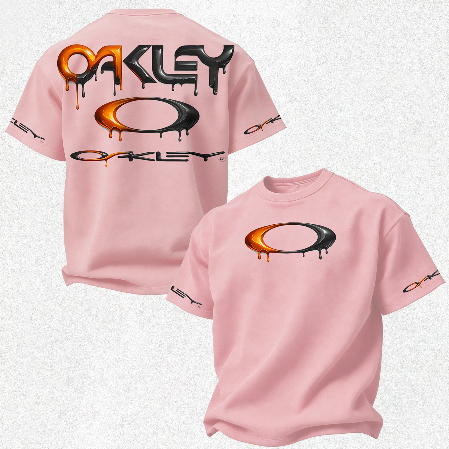Youth Street Style Printed Oversized Unisex T-shirt Image - 16