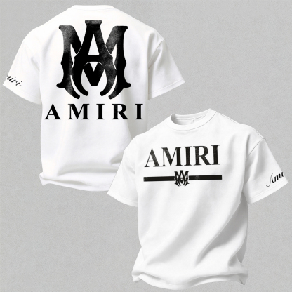 Gothic Monogram Printed Oversized Unisex T-shirt Image - 1