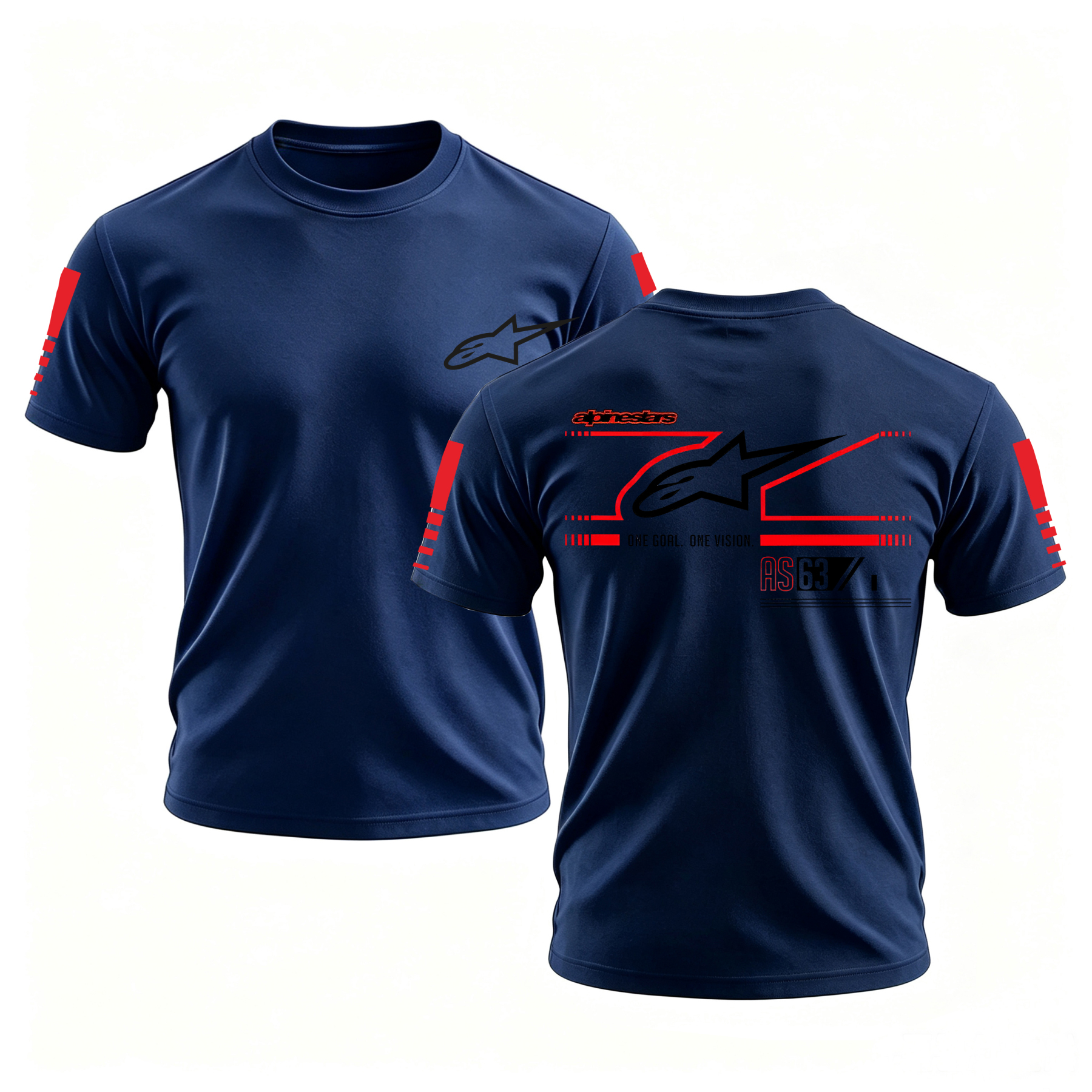 Racing Style Printed Oversized Unisex T-shirt Image - 10