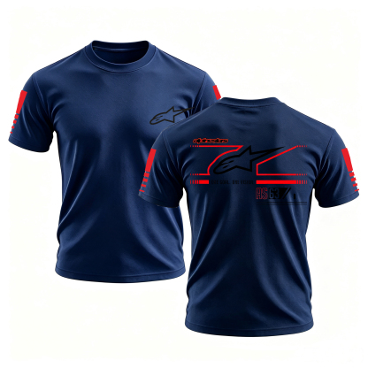 Racing Style Printed Oversized Unisex T-shirt Image - 10