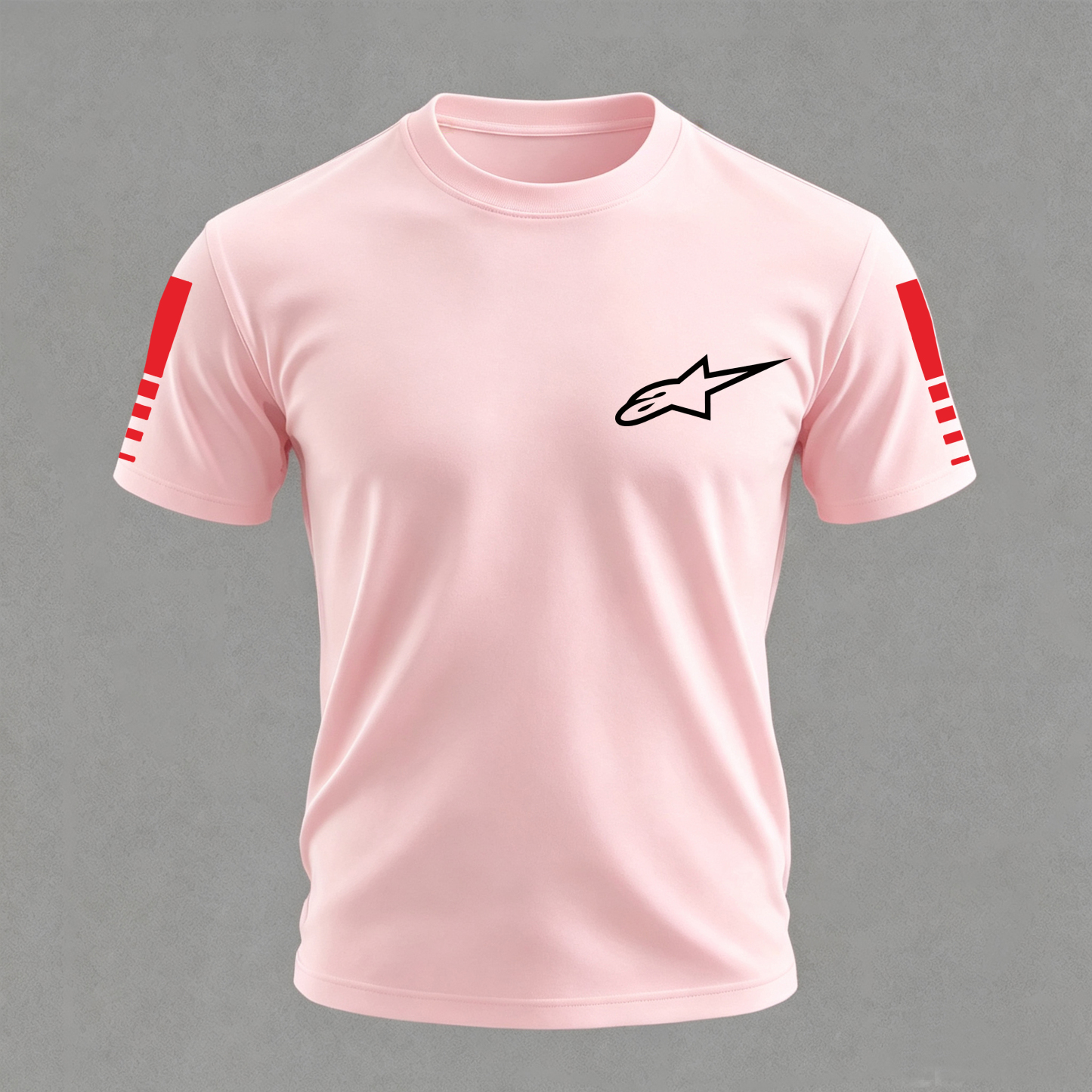 Racing Style Printed Oversized Unisex T-shirt Image - 5