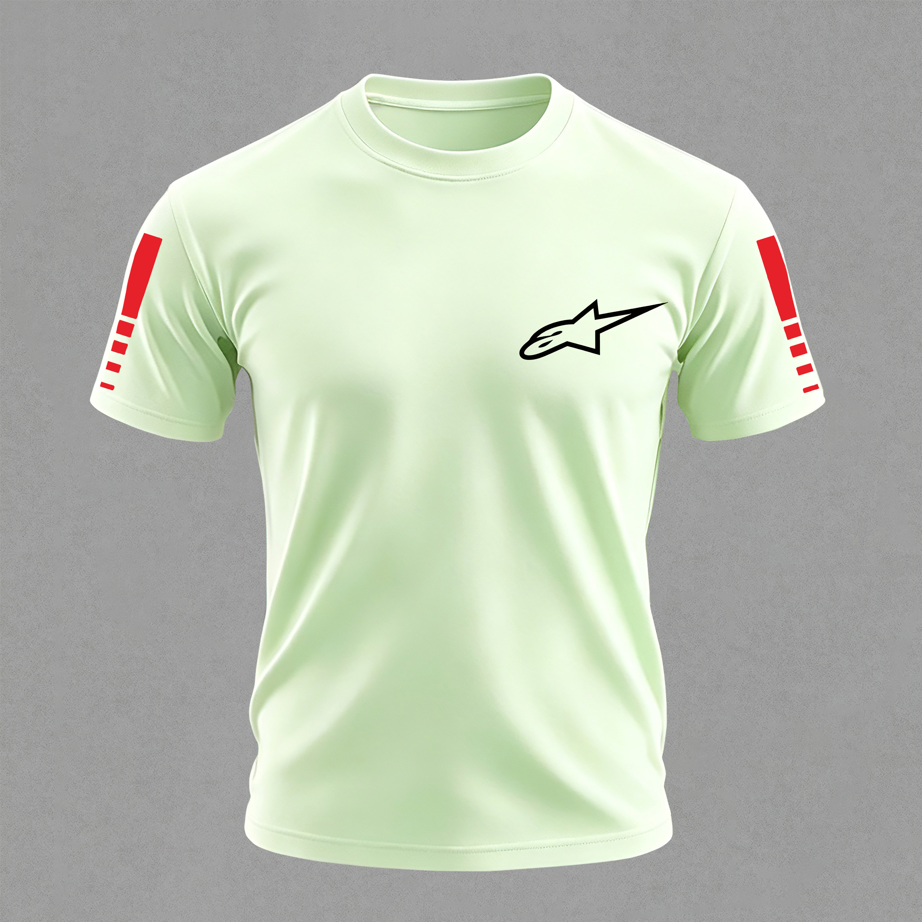 Racing Style Printed Oversized Unisex T-shirt Image - 20