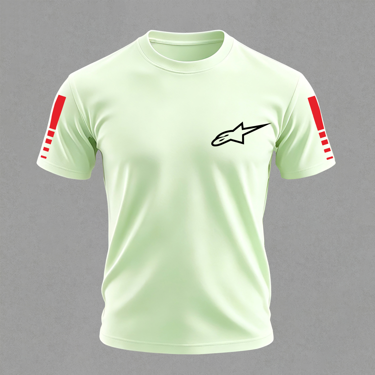 Racing Style Printed Oversized Unisex T-shirt Image - 20