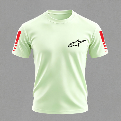 Racing Style Printed Oversized Unisex T-shirt Image - 20