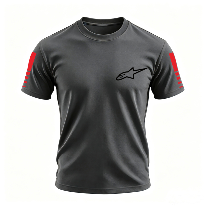 Racing Style Printed Oversized Unisex T-shirt Image - 17