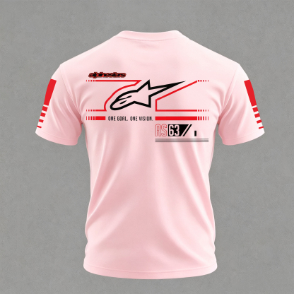 Racing Style Printed Oversized Unisex T-shirt Image - 6