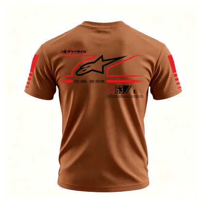 Racing Style Printed Oversized Unisex T-shirt Image - 9