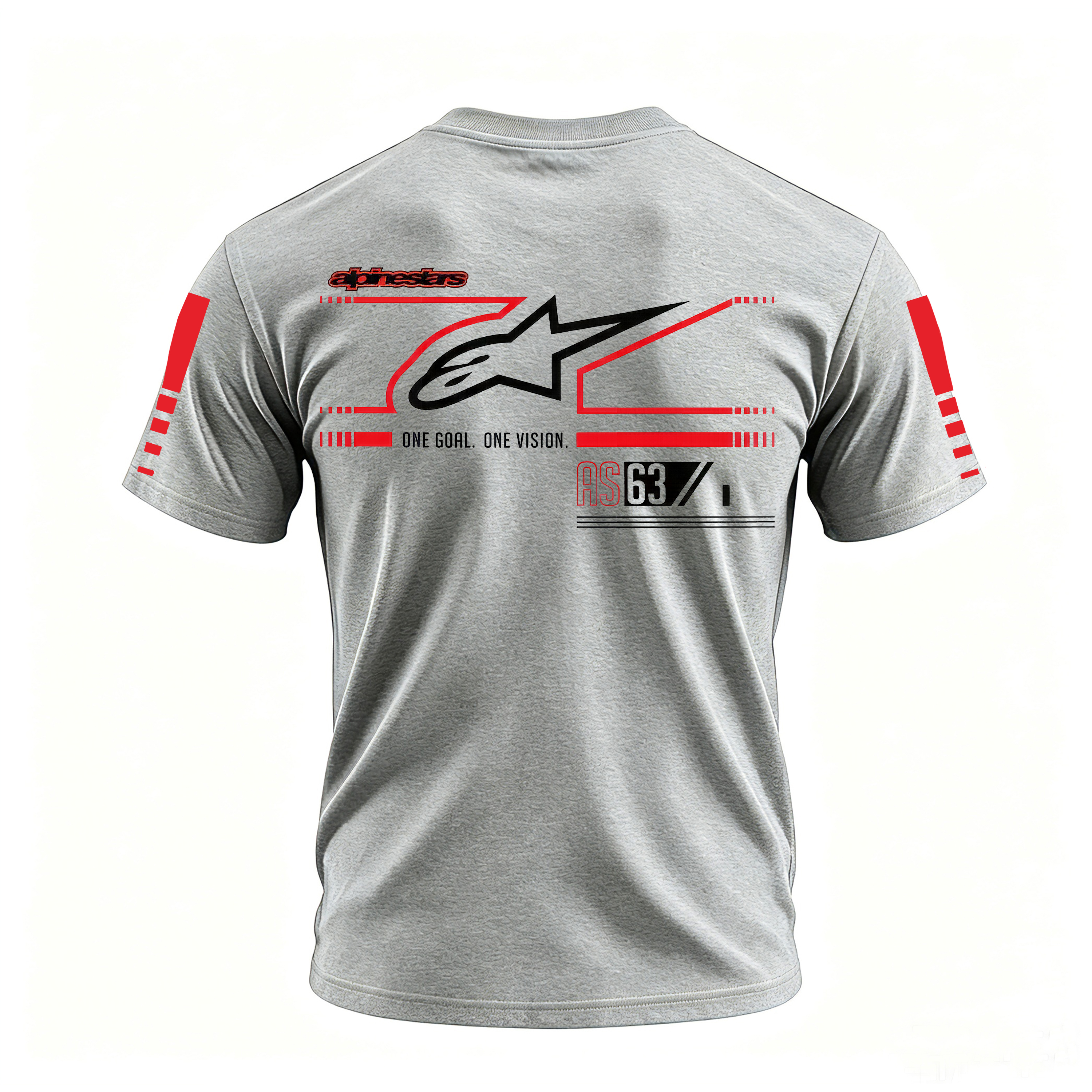 Racing Style Printed Oversized Unisex T-shirt Image - 27