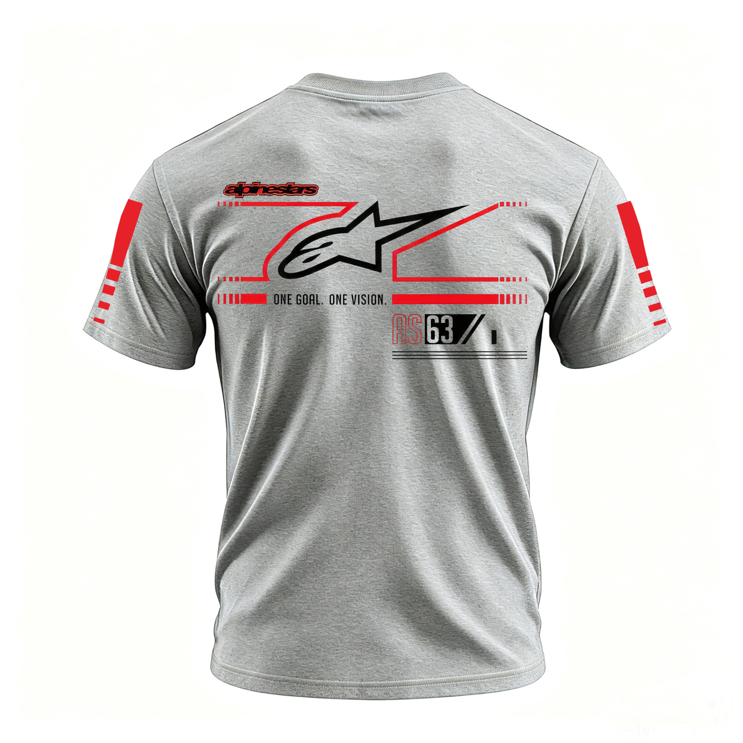 Racing Style Printed Oversized Unisex T-shirt Image - 27