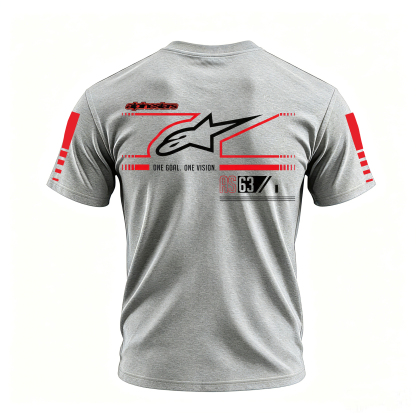 Racing Style Printed Oversized Unisex T-shirt Image - 27