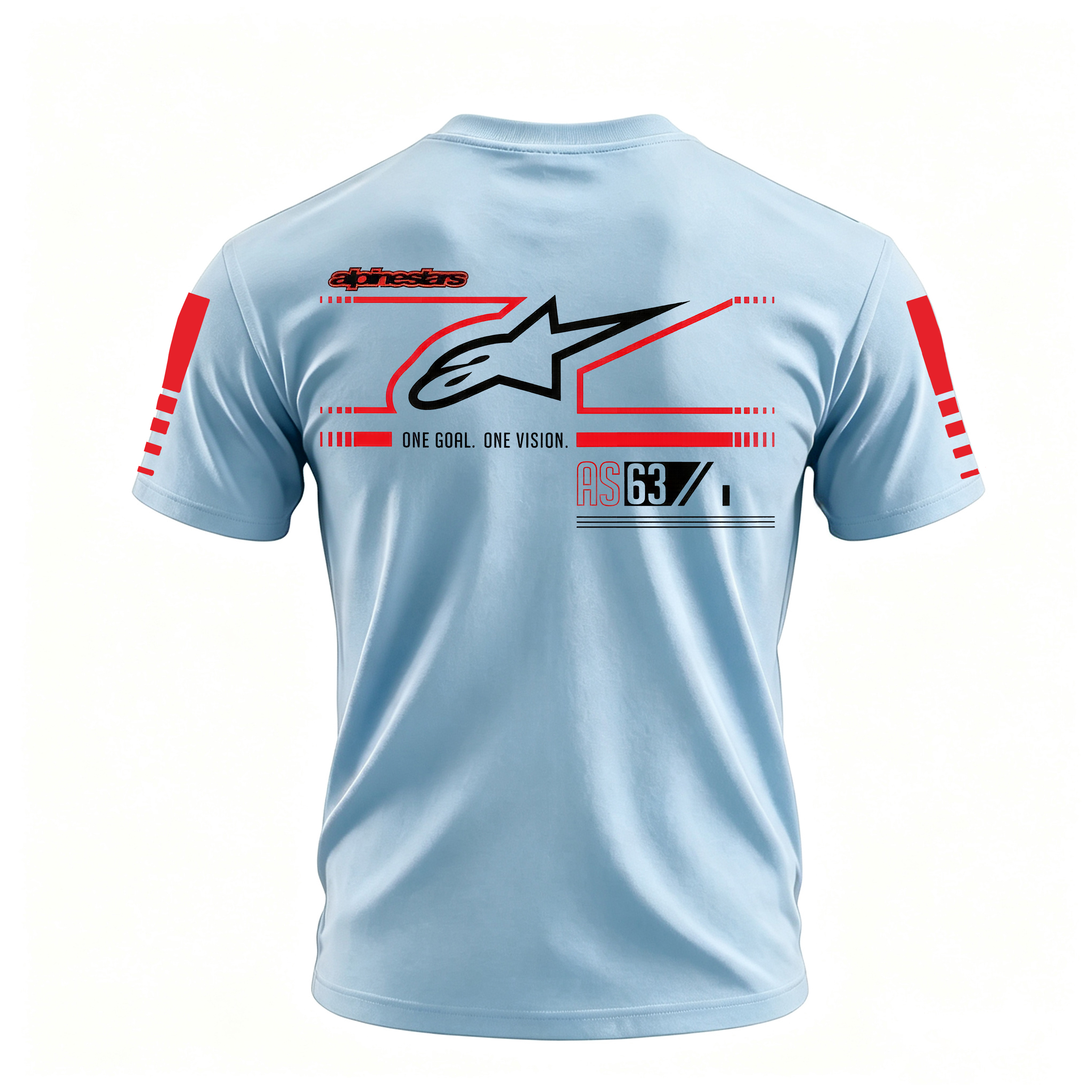 Racing Style Printed Oversized Unisex T-shirt Image - 15