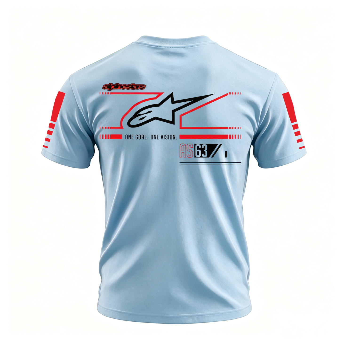 Racing Style Printed Oversized Unisex T-shirt Image - 15