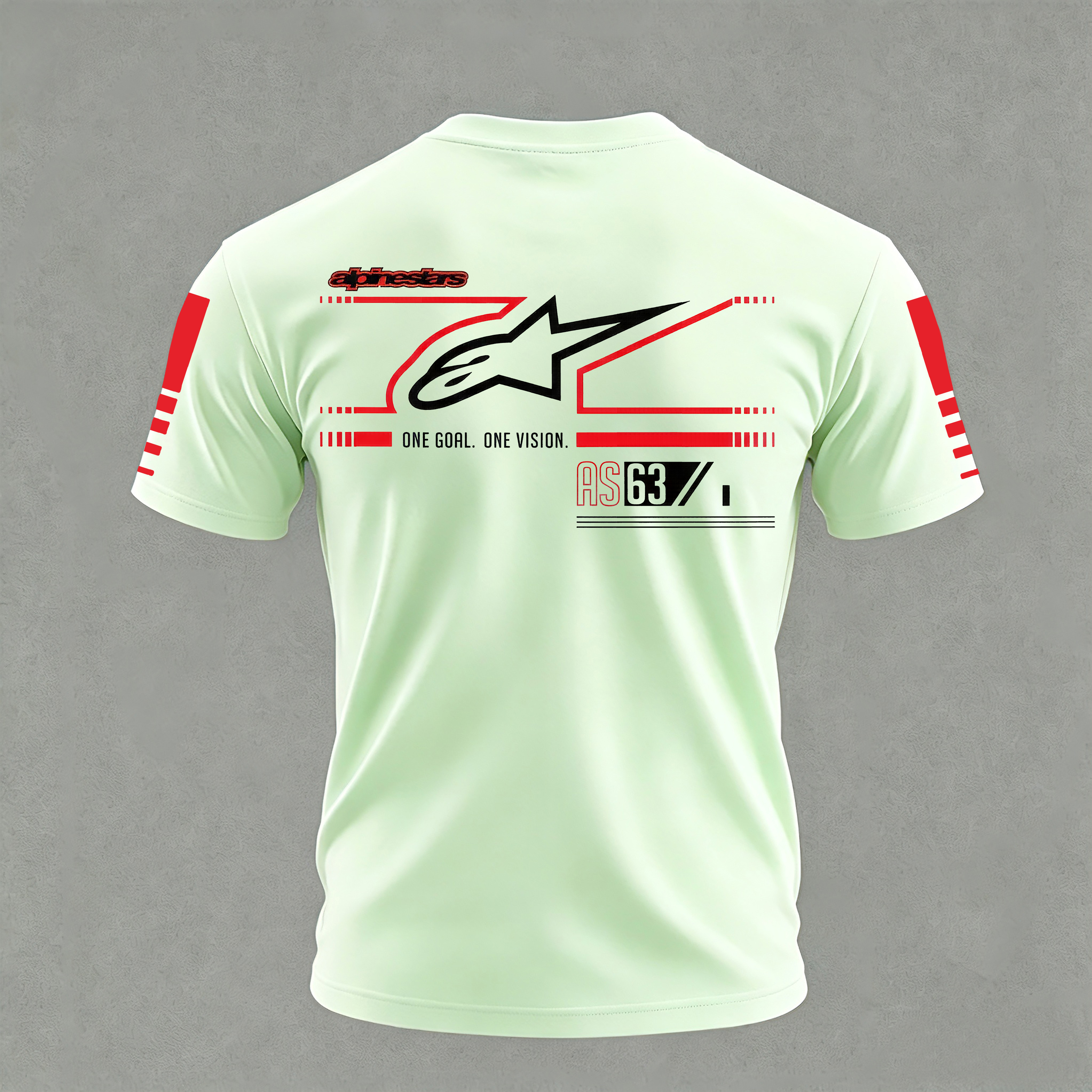 Racing Style Printed Oversized Unisex T-shirt Image - 21