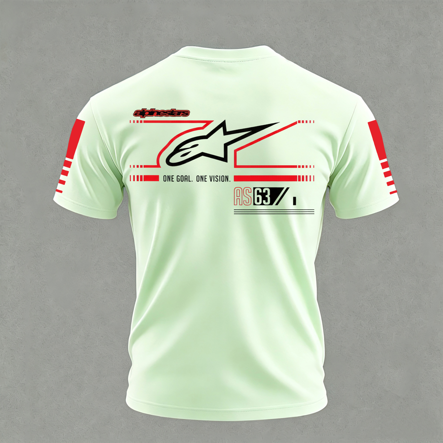 Racing Style Printed Oversized Unisex T-shirt Image - 21