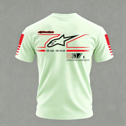 Racing Style Printed Oversized Unisex T-shirt Image - 21