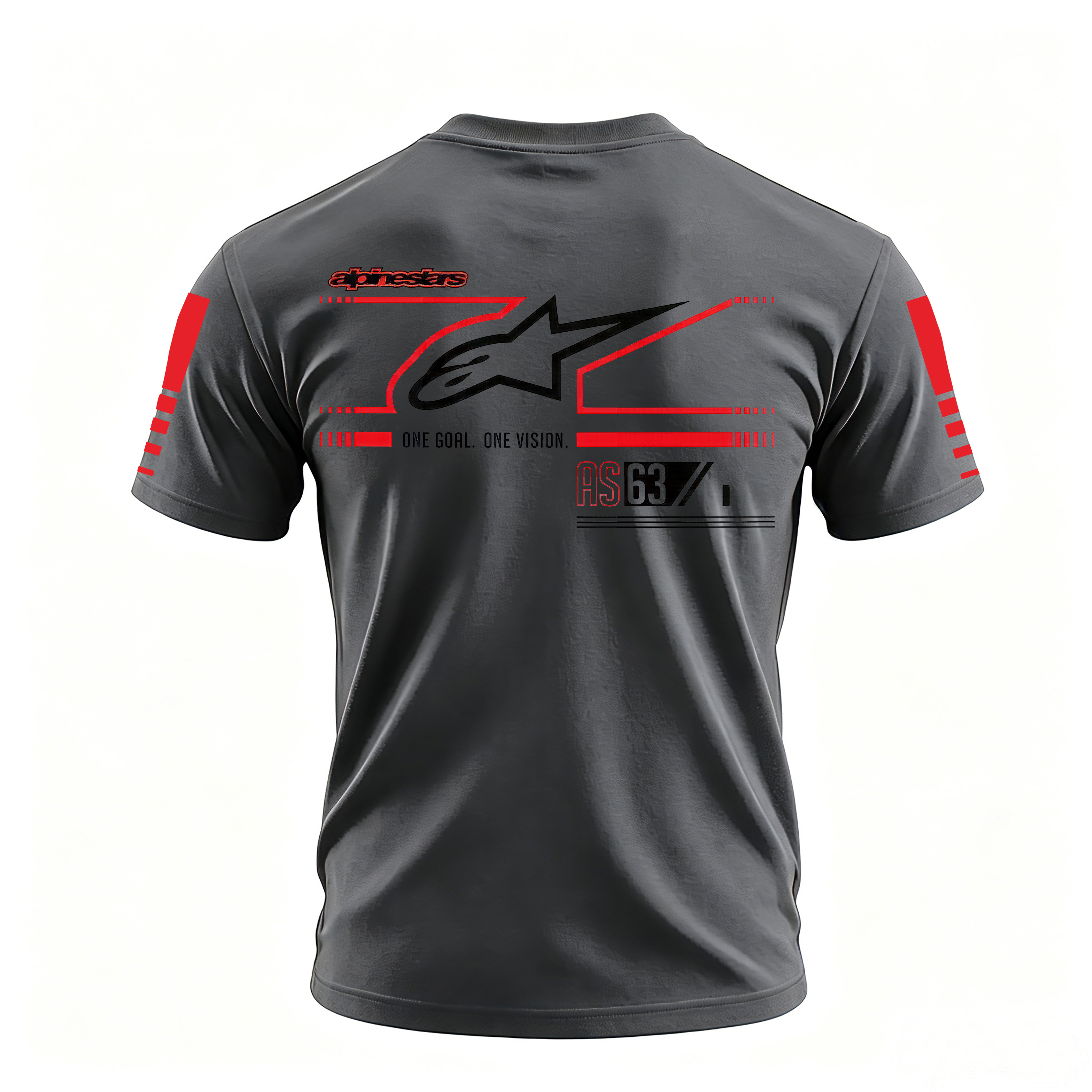 Racing Style Printed Oversized Unisex T-shirt Image - 18