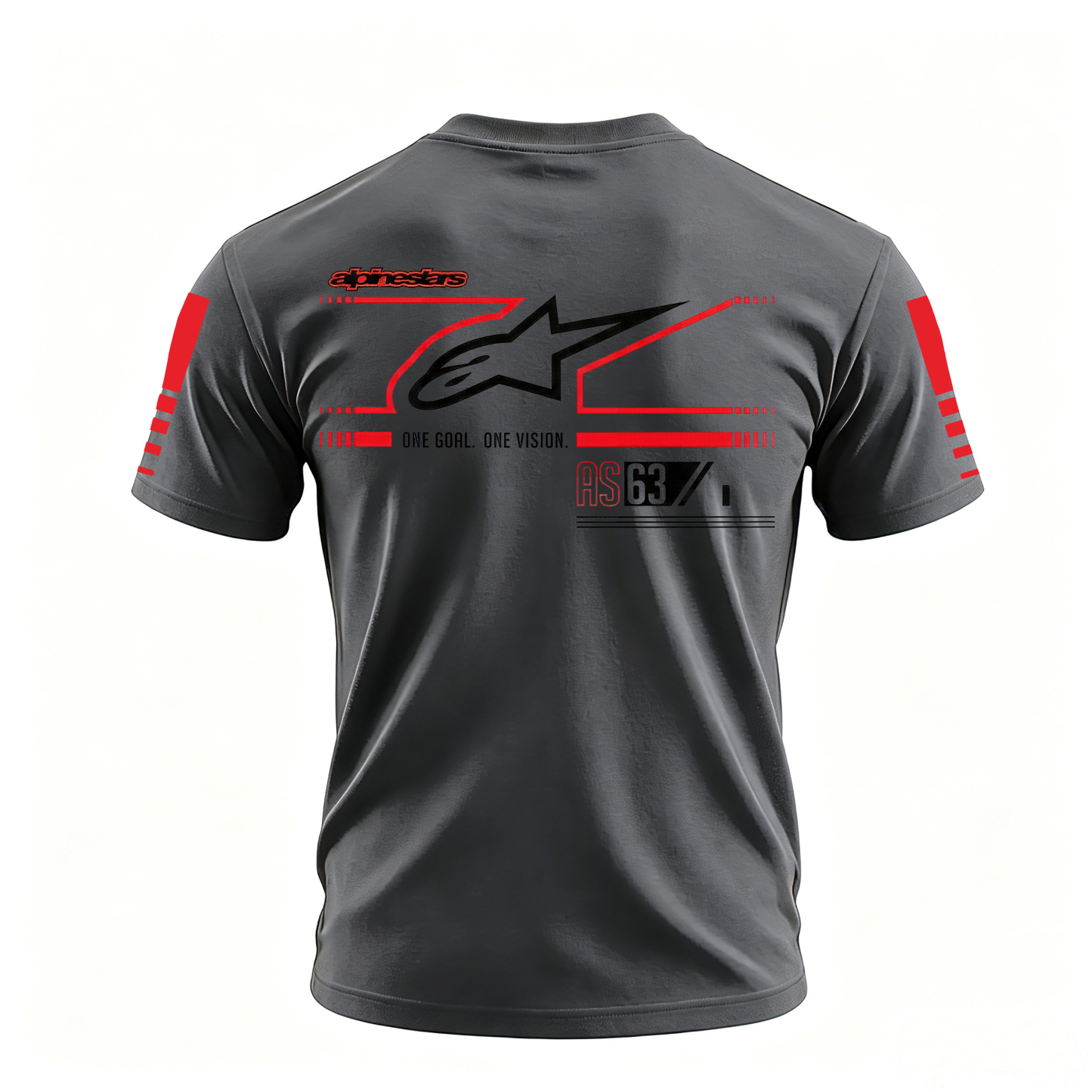 Racing Style Printed Oversized Unisex T-shirt Image - 18