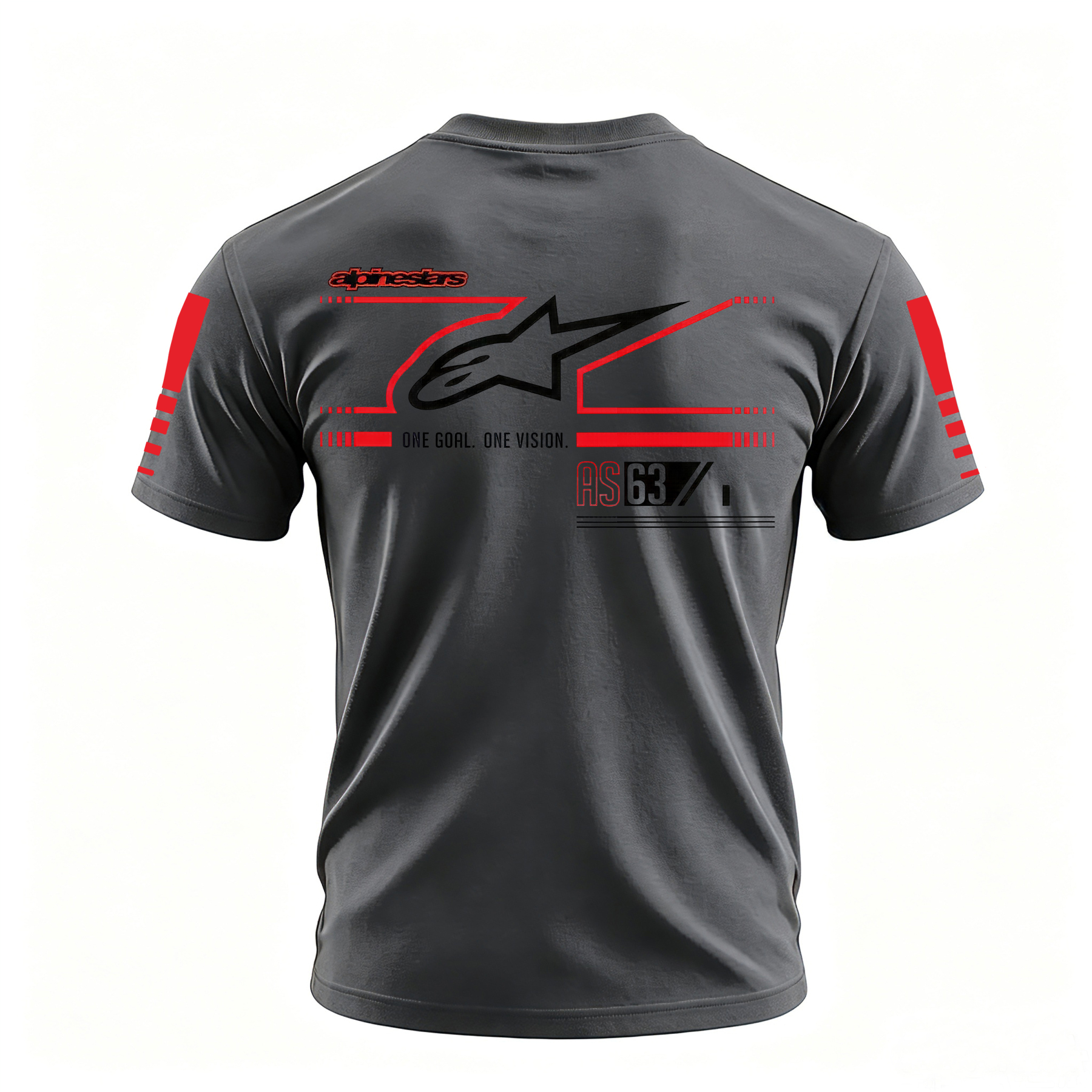 Racing Style Printed Oversized Unisex T-shirt Image - 18