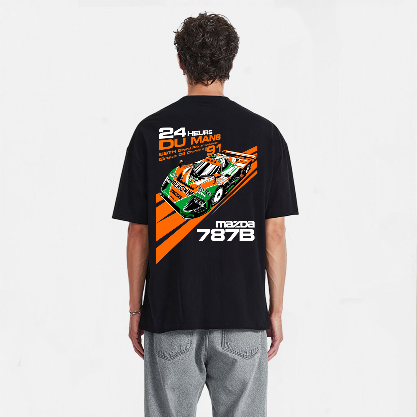 Mazda 787 Printed Oversized Unisex T-shirts