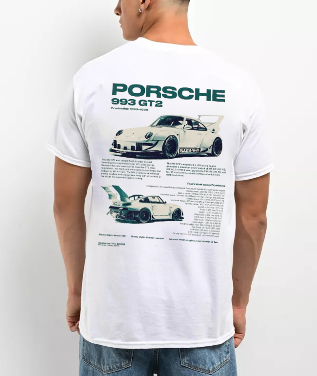 Porsche 993 GT2 Printed Unisex T-Shirt