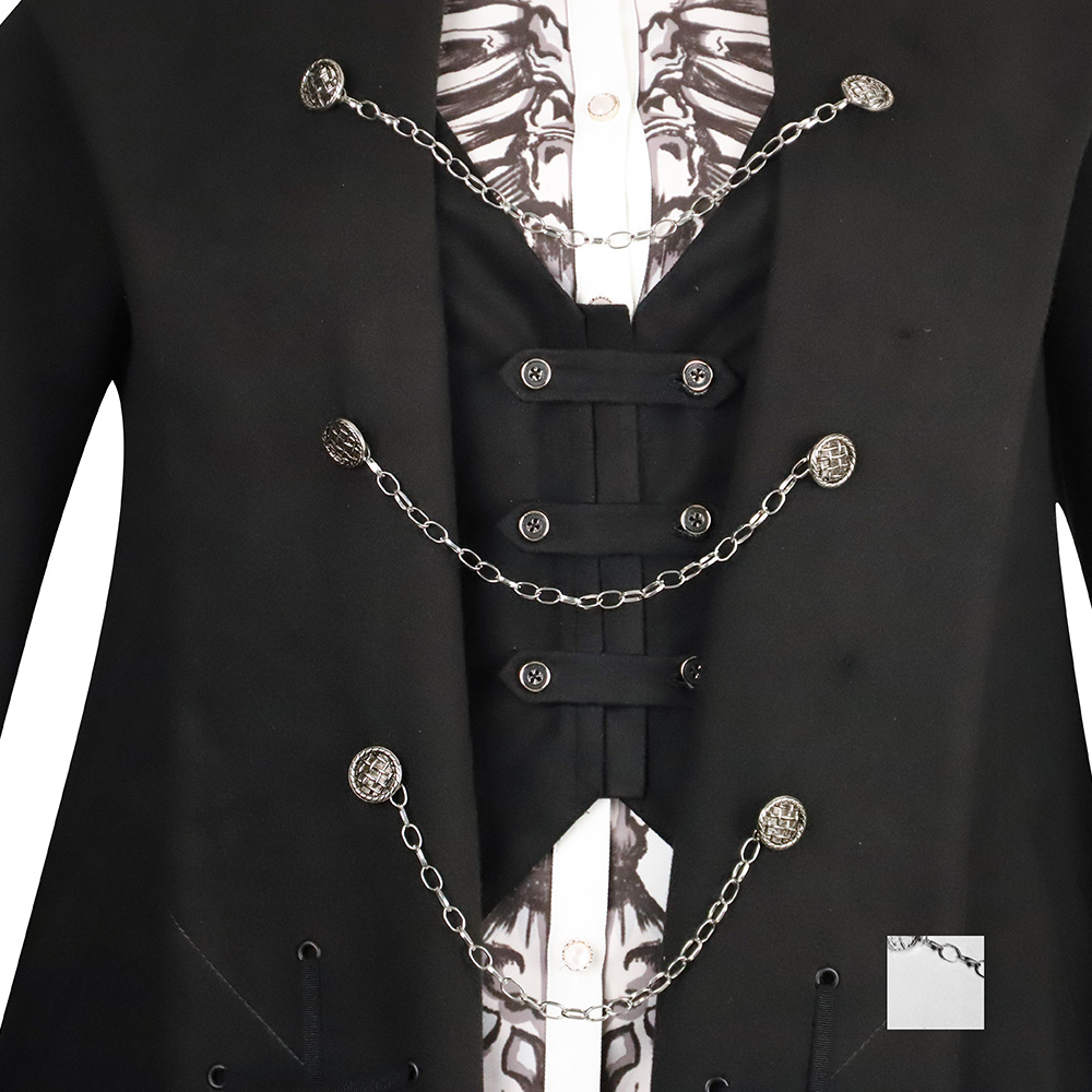 YLF Dress Original Lolita Winter Cape Coat - Black Fairy Tale Overcoat and Vest Black Jacket