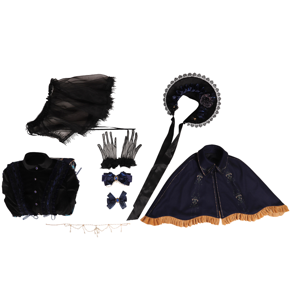 YLF Dress Halloween Original Lolita Divine Redemption OP Type II Retro Gothic Darkness Style