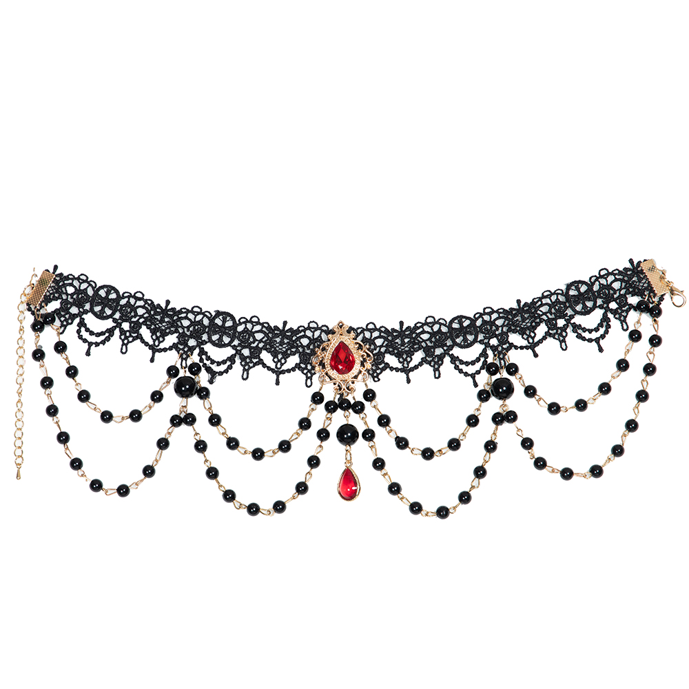 YLF Dress Lolita Original "Red Heart's Eye" JSK - Vintage Elegant Classic Palace Style