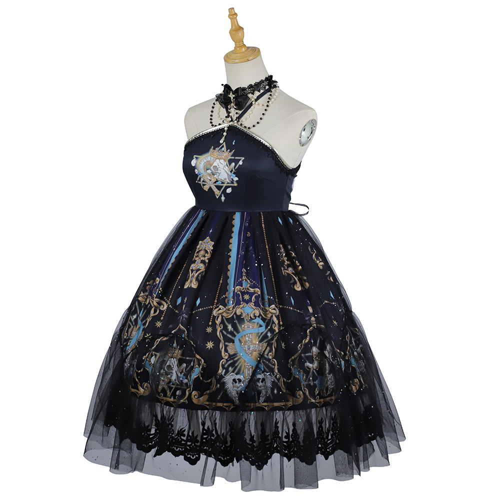  YLF Dress Halloween Original Lolita "Divine Redemption" JSK Dress - Vintage Gothic Dark Lolita