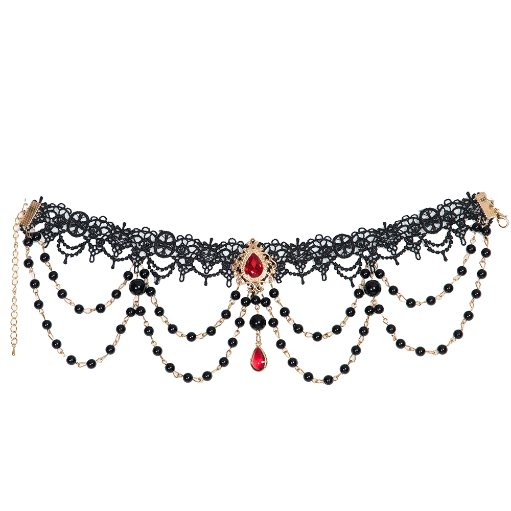 YLF Dress Lolita Original "Red Heart's Eye" JSK - Vintage Elegant Classic Palace Style