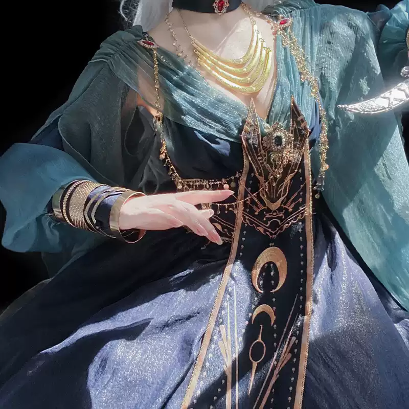 YLF Dress Original Hanfu OP Skirt- Fairy Tale Overcoat and Vest Black Jacket