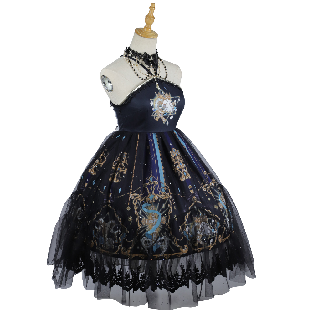  YLF Dress Halloween Original Lolita "Divine Redemption" JSK Dress - Vintage Gothic Dark Lolita