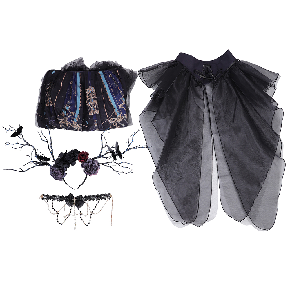  YLF Dress Halloween Original Lolita "Divine Redemption" JSK Dress - Vintage Gothic Dark Lolita