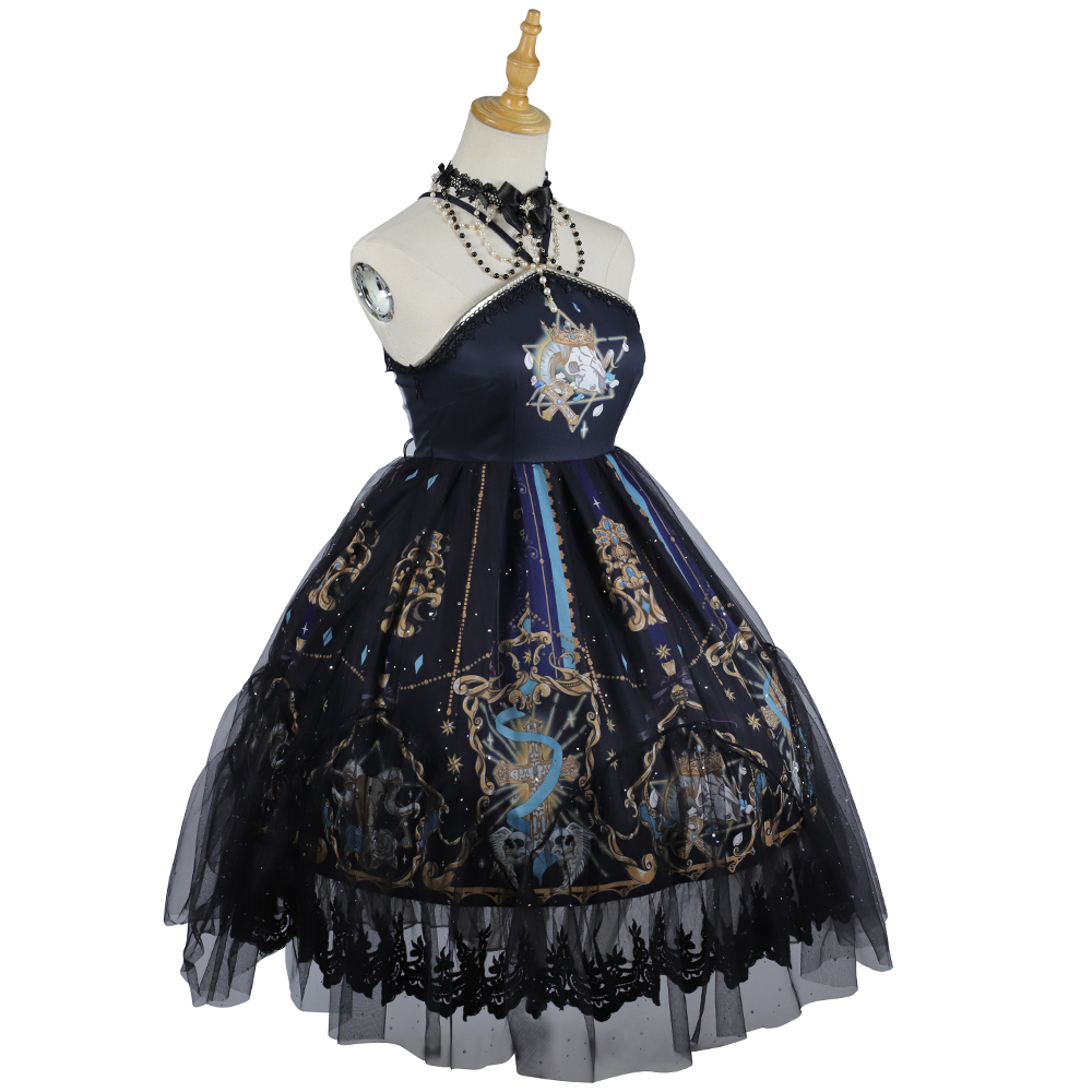  YLF Dress Halloween Original Lolita "Divine Redemption" JSK Dress - Vintage Gothic Dark Lolita