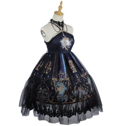  YLF Dress Halloween Original Lolita "Divine Redemption" JSK Dress - Vintage Gothic Dark Lolita