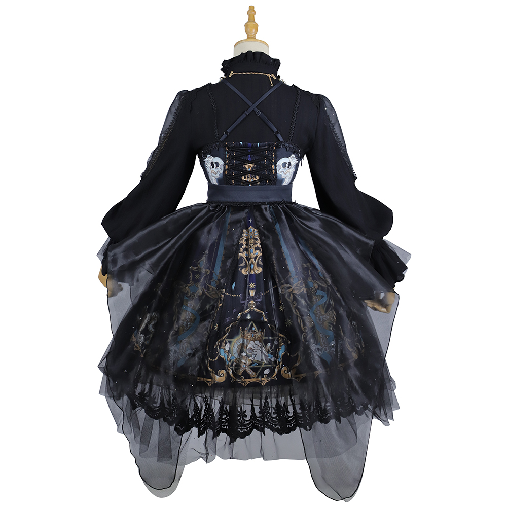  YLF Dress Halloween Original Lolita "Divine Redemption" JSK Dress - Vintage Gothic Dark Lolita