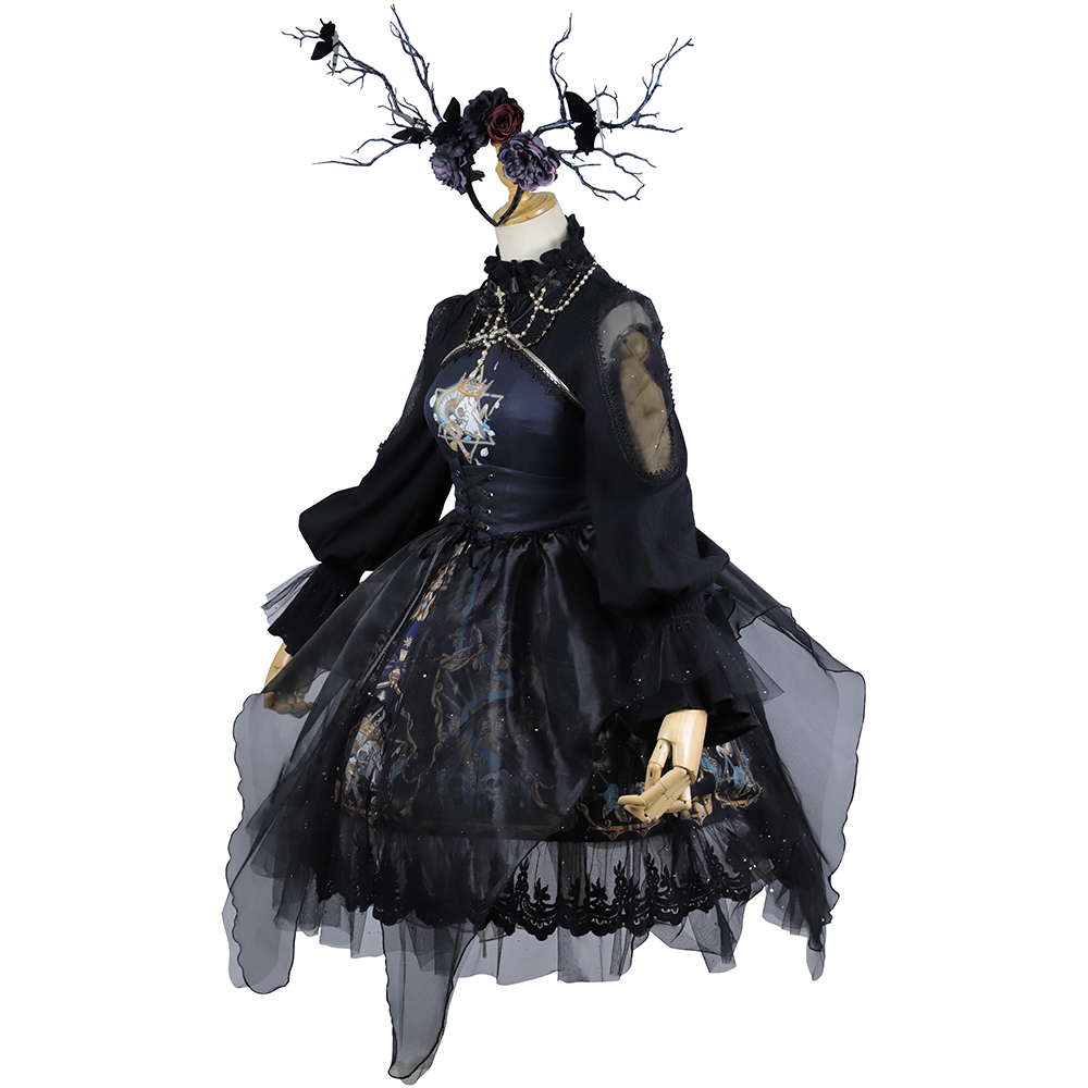  YLF Dress Halloween Original Lolita "Divine Redemption" JSK Dress - Vintage Gothic Dark Lolita