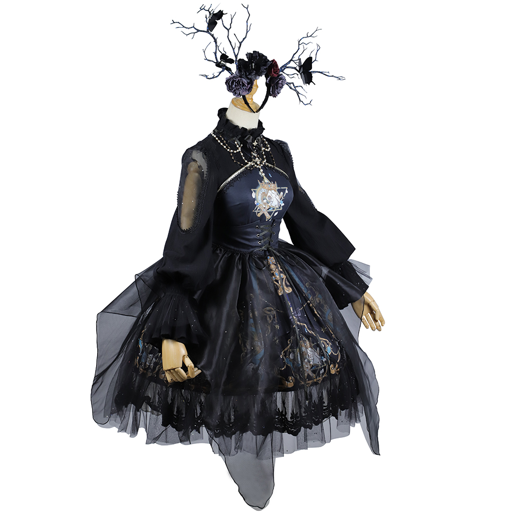  YLF Dress Halloween Original Lolita "Divine Redemption" JSK Dress - Vintage Gothic Dark Lolita