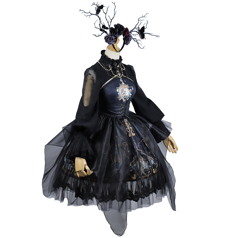  YLF Dress Halloween Original Lolita "Divine Redemption" JSK Dress - Vintage Gothic Dark Lolita