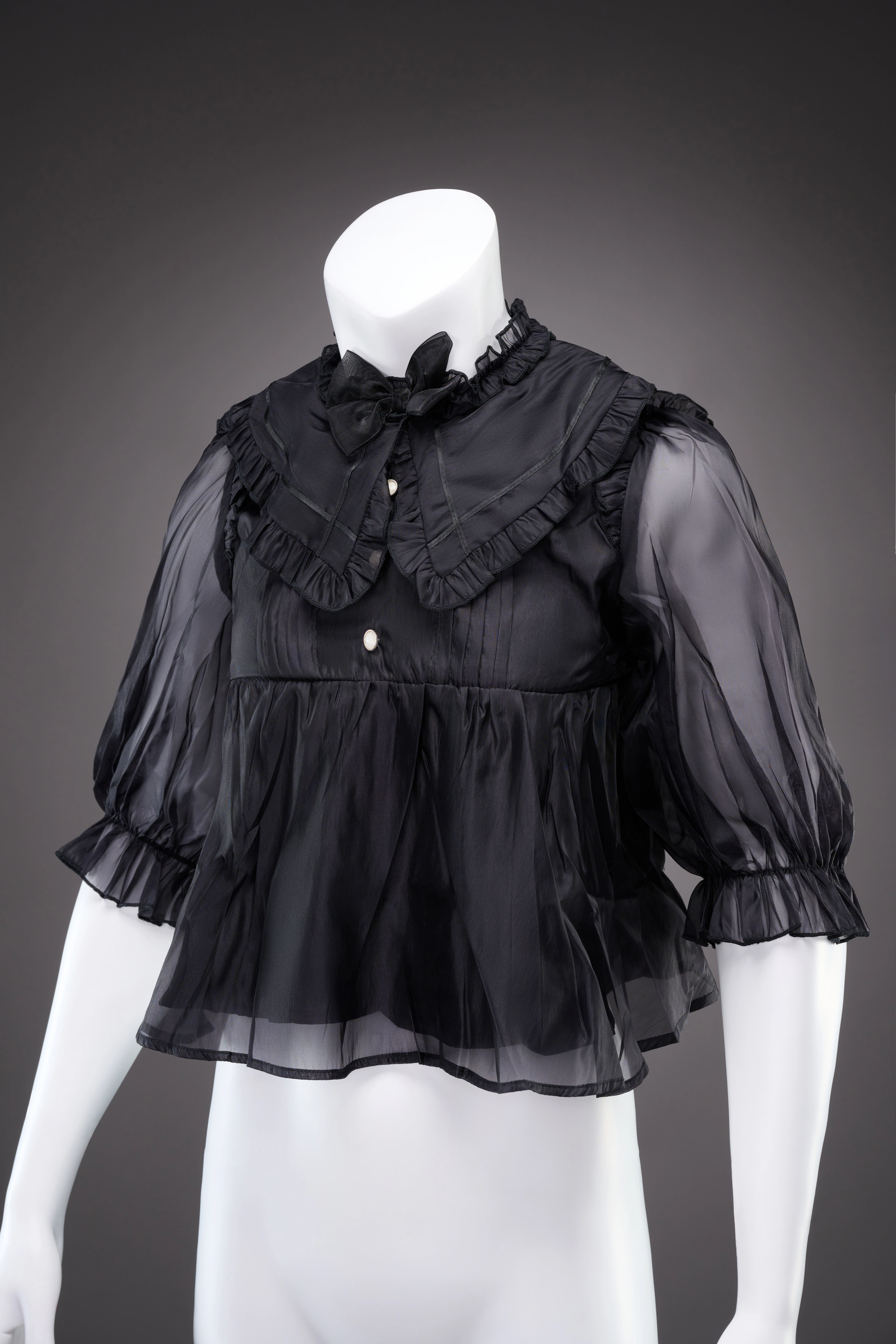 YLF Dress Black Daily Lace Shirt JSK Style