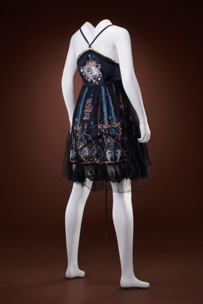 YLF Dress Original Design Doubel Layer Lace Black Long Dress