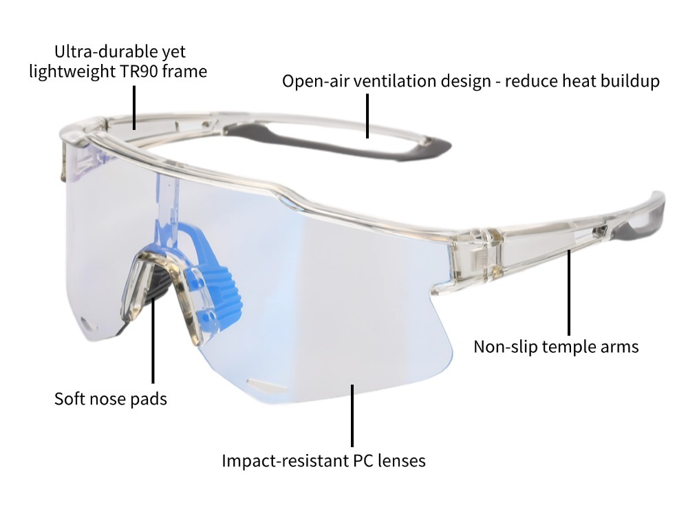 Brad - Photochromic Prescription Sports Sunglasses