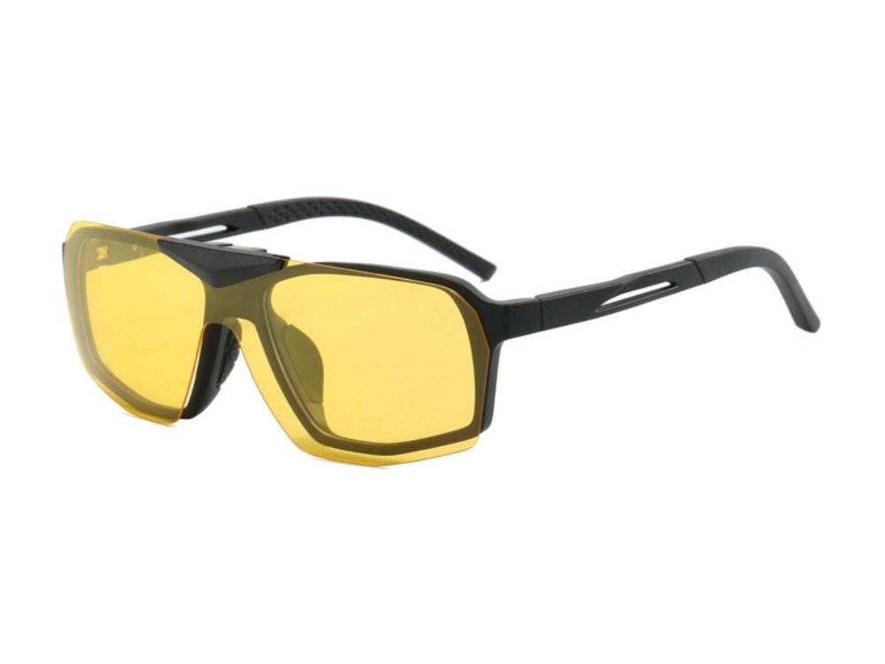 Cal - Geometric Flip-up Polarized Sunglasses