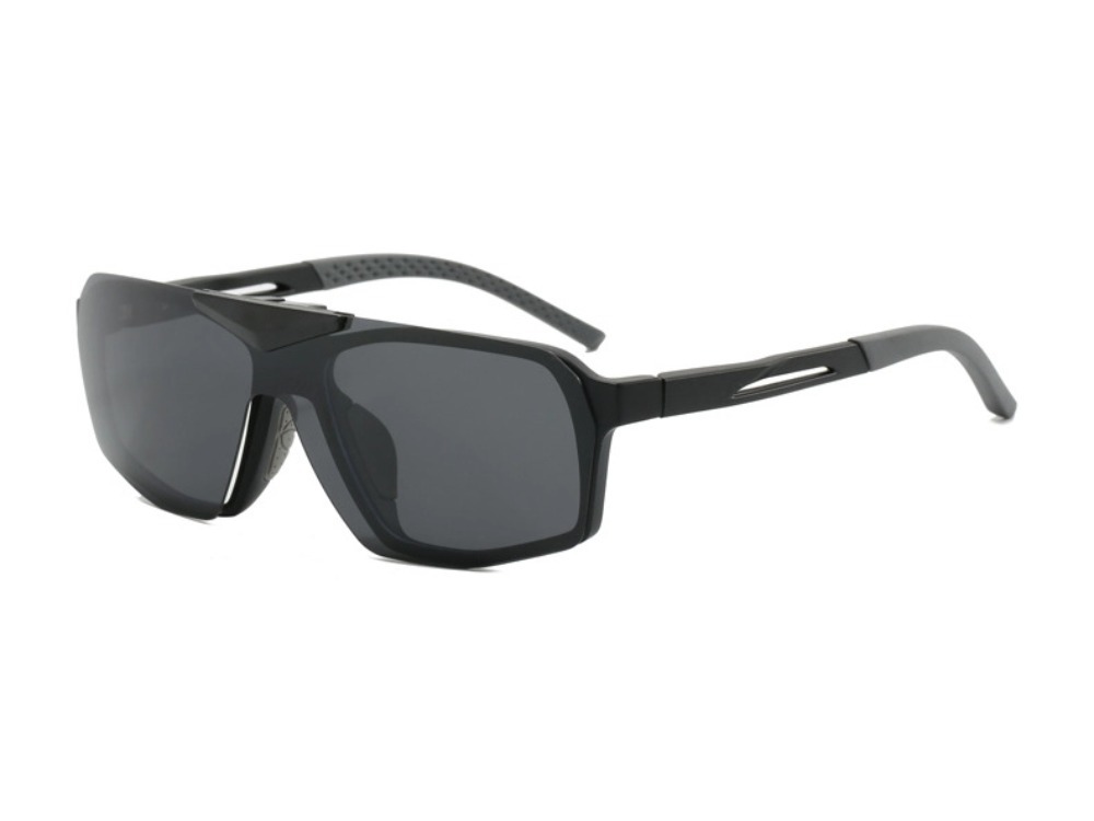 Cal - Geometric Flip-up Polarized Sunglasses