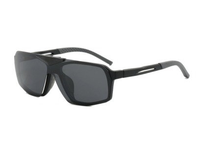 Cal - Geometric Flip-up Polarized Sunglasses