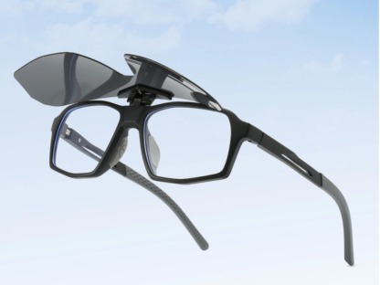 Cal - Geometric Flip-up Polarized Sunglasses