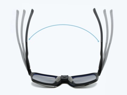 Cal - Geometric Flip-up Polarized Sunglasses