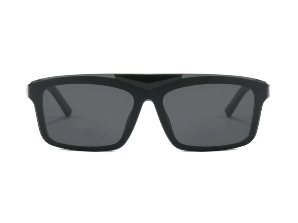 Hal - Rectangle Flip-up Polarized Sunglasses
